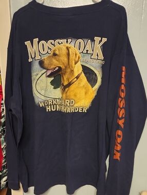 Vintage 2XL MOSSY OAK LONG SLEEVE TEE